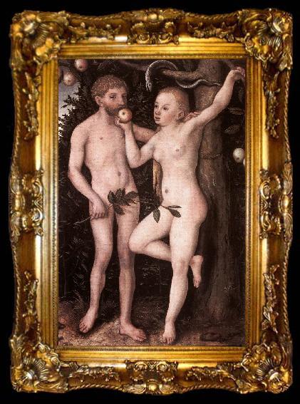 framed  CRANACH, Lucas the Elder Adam and Eve 05, ta009-2